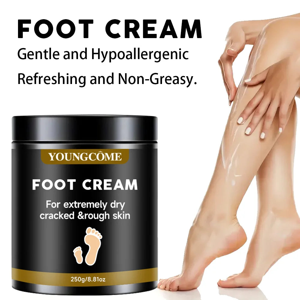 Healthy Foot Cream Repairs Dryness Cracks, Gently Exfoliates Softens Skin Provides Super Moisturizing Hand Foot Care Cream