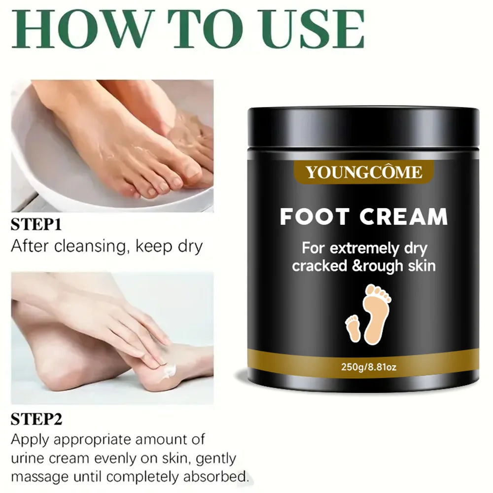 Healthy Foot Cream Repairs Dryness Cracks, Gently Exfoliates Softens Skin Provides Super Moisturizing Hand Foot Care Cream