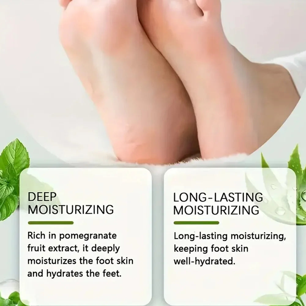 Healthy Foot Cream Repairs Dryness Cracks, Gently Exfoliates Softens Skin Provides Super Moisturizing Hand Foot Care Cream